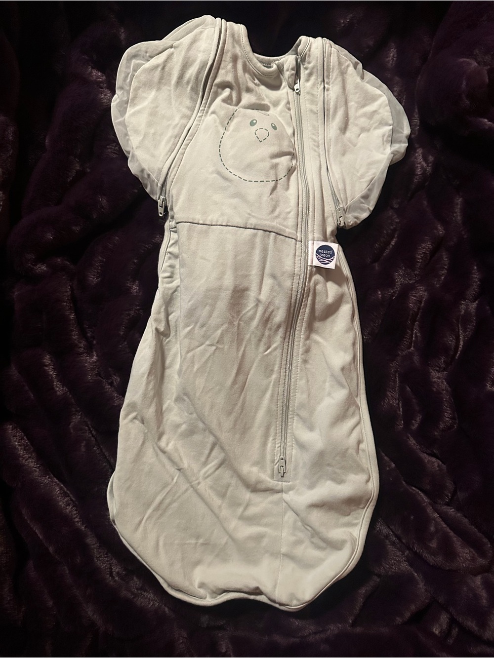Nested Bean Cream/Tan Baby SleepSack - Zen One Swaddle